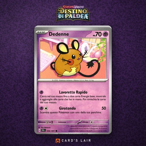 Pokémon dedenne 036 - dedenne, 036/091