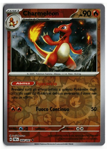Pokémon charmeleon 008 091 - pokémon, 008/091