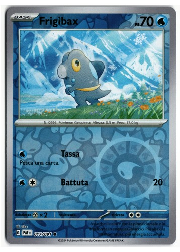 Pokémon frigibax 017 091 - pokémon, 017/091