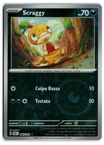 Pokémon scraggy 060 091 - scraggy, 060/091