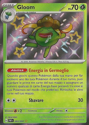 Pokémon gloom shiny 093 - gloom, 093/091