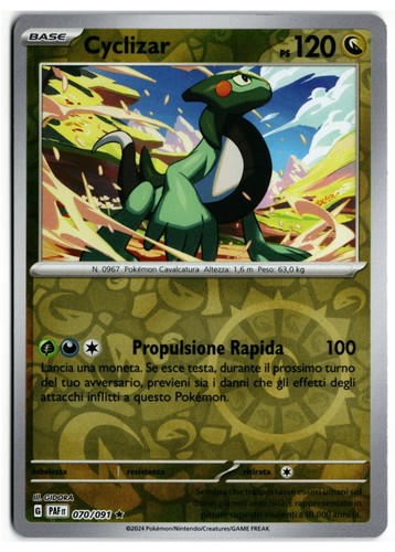 Pokémon cyclizar 070 - cyclizar, 070/091