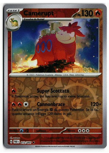 Pokémon camerupt 012 091 - pokémon,