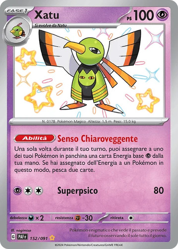 152 091 xatu shiny paf - 152-091, destino