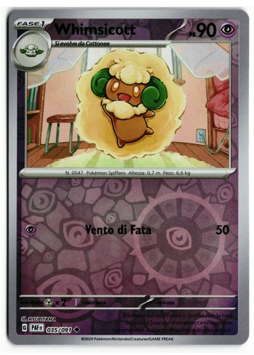 Pokémon whimsicott 035 091 - whimsicott, 035/091