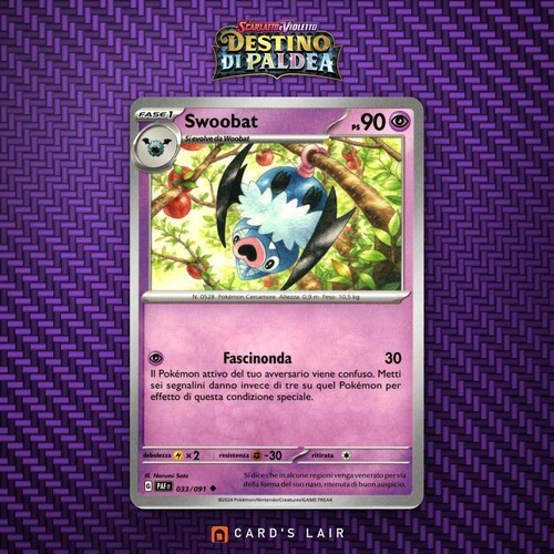 Pokémon swoobat 033 091 - swoobat, 033/091