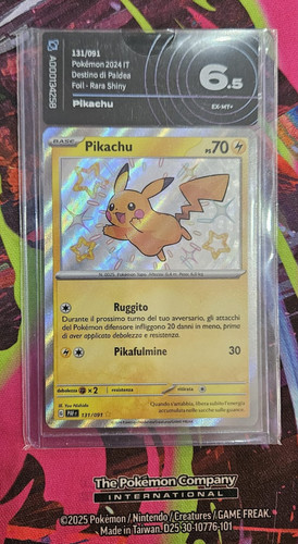 Carta pokèmon pikachu paf - carta,