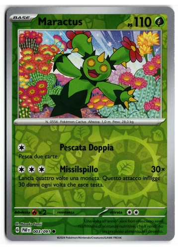 Pokémon maractus 003 - maractus, 003/091
