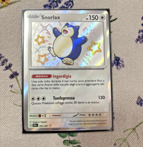 Pokémon snorlax 202 - 202/091, shiny