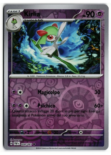Pokémon kirlia 028 - kirlia, 028/091