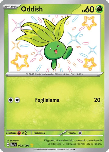 092 091 oddish shiny - 092-091, paf