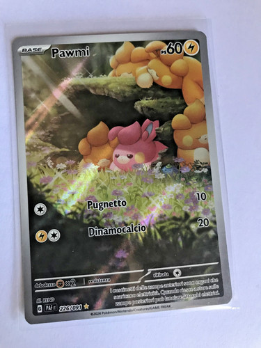 Carta pokemon pawmi full - carta,