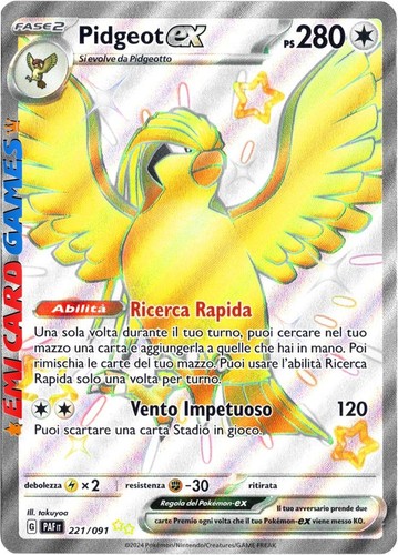 Pidgeot 221 091 ultra - pidgeot, rara