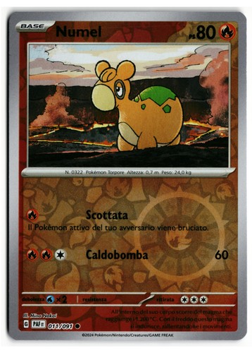 Pokémon numel 011 091 - numel, reverse