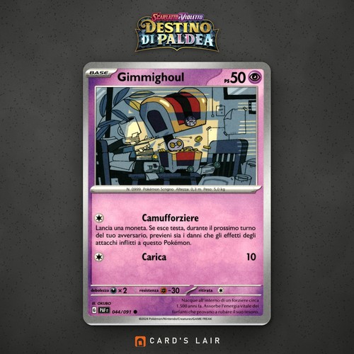 Pokémon gimmighoul 044 091 - gimmighoul, 044/091