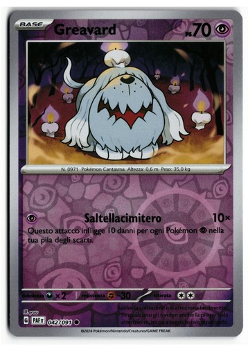 Pokémon greavard 042 091 - pokémon,